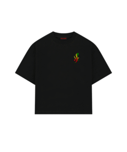 T-Shirt SANGUE NERO Asso di Bastoni Nera