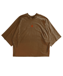 T-Shirt SANGUE NERO Taglio Vivo Marrone