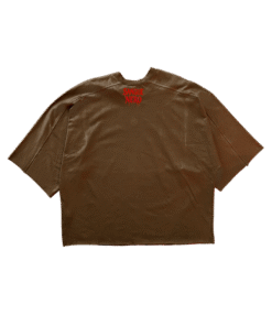 Alternative view of T-Shirt SANGUE NERO Taglio Vivo Marrone