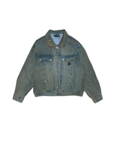 Giacca Denim Custom SANGUE NERO