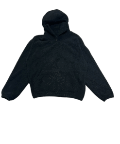 Felpa SANGUE NERO Passamontagna in Pile Nera