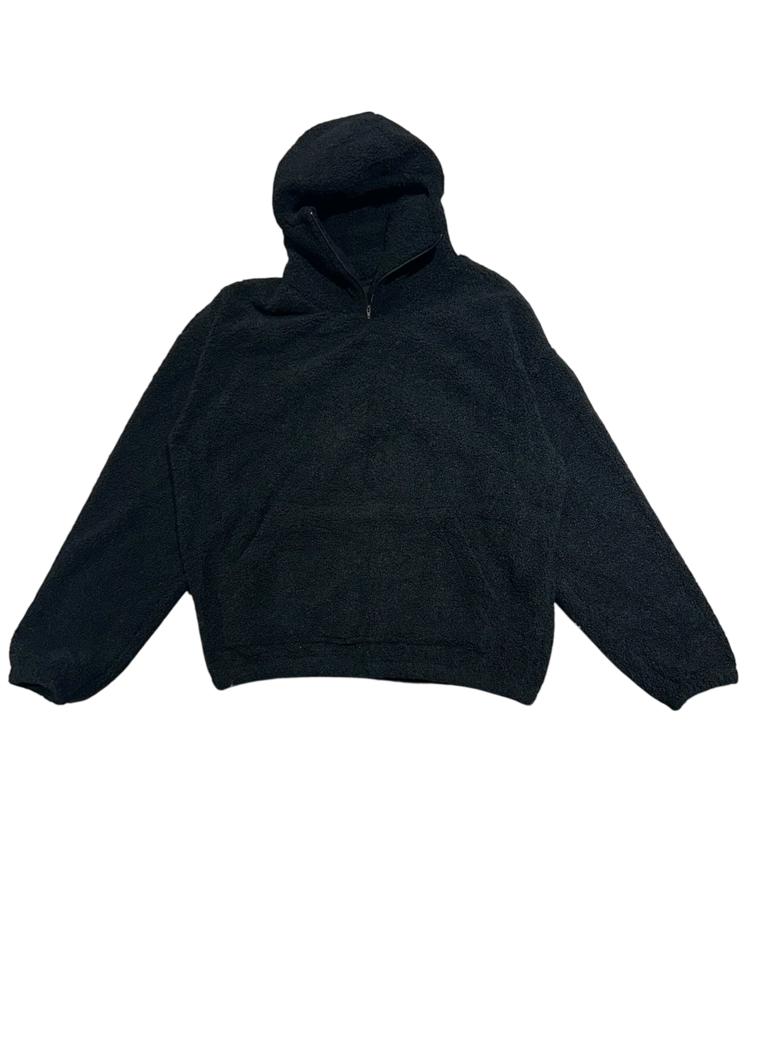 Felpa SANGUE NERO Passamontagna in Pile Nera