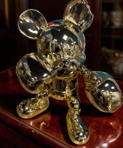 Alternative view of Statua Golden BOXING MICky – Decorativa Luxury Pop Design