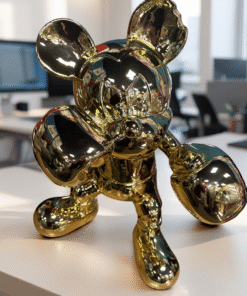 Statua Golden BOXING MICky – Decorativa Luxury Pop Design