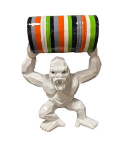 Gorilla Bianco PopArt – Statua decorativa