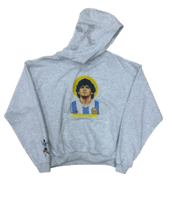 Maradona Grey Hoodie
