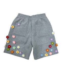 Alternative view of Flower Grey Scuba Shorts